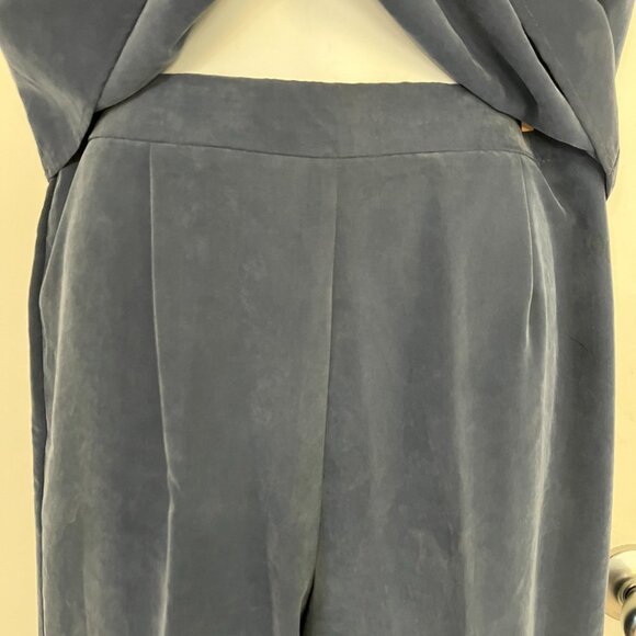 Dusty Blue Suede-like Pant Set Size 14 EUC - Picture 5 of 10